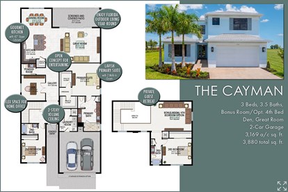The Cayman Floorplan at Valencia Harbor