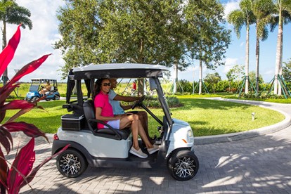 Golf cart ride