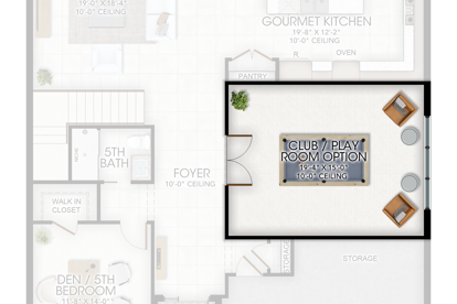 Clubroom in lieu of Living Room