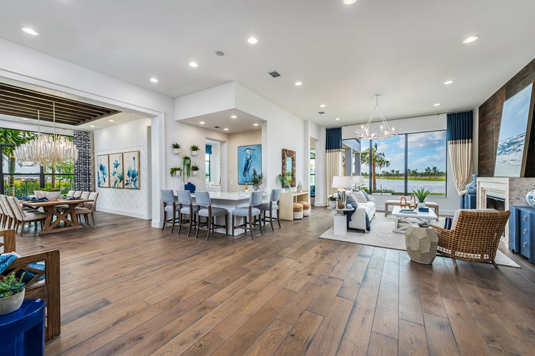Palermo Dining Room and Family Room