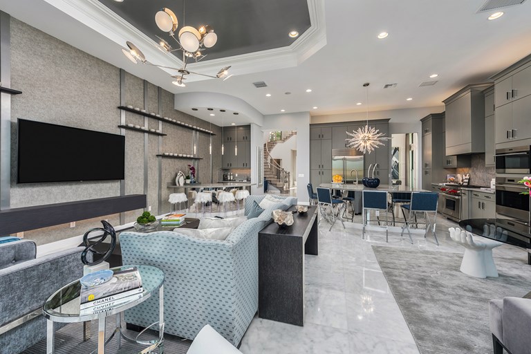 Vizcaya Family Room and Kitchen