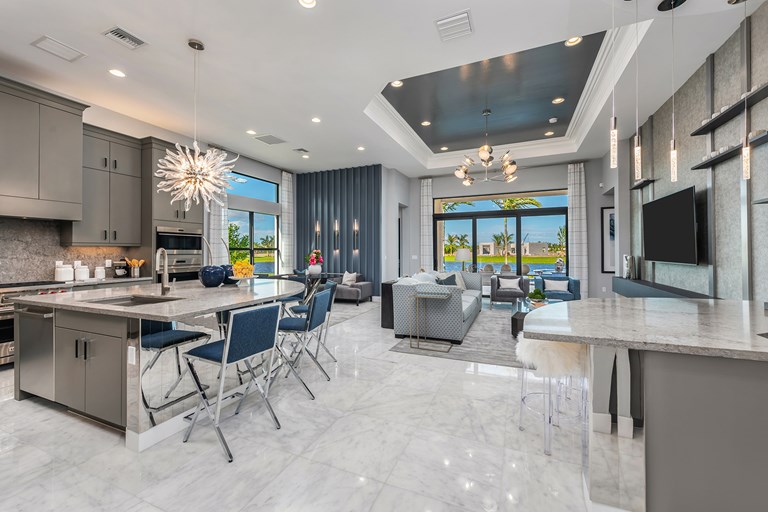 Vizcaya Kitchen and Family Room