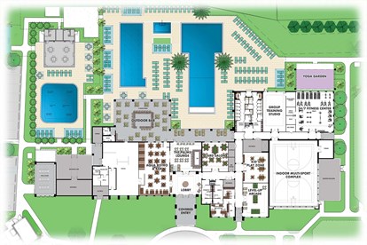 Lotus Palm Boca Raton clubhouse floorplan