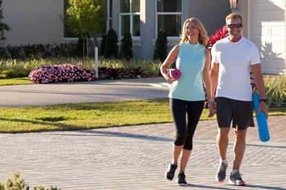 Couple walking