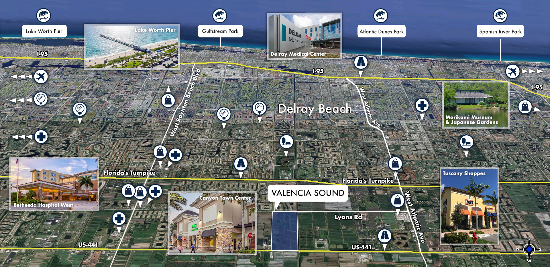 Valencia Sound Area Map