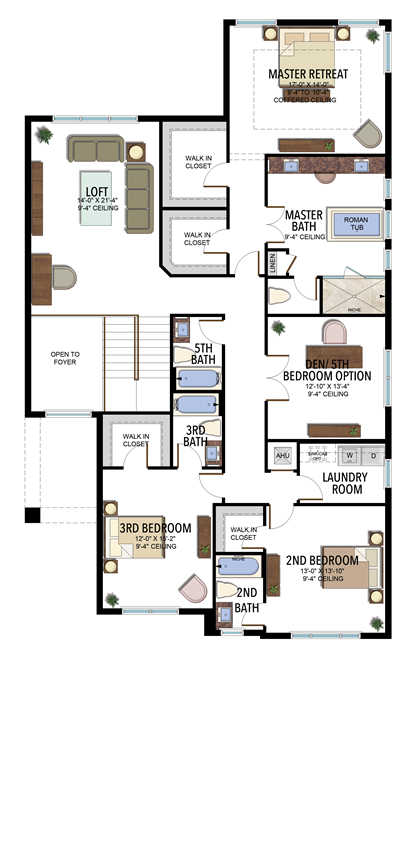 RiverCreek Olympia Floorplan 2nd FL