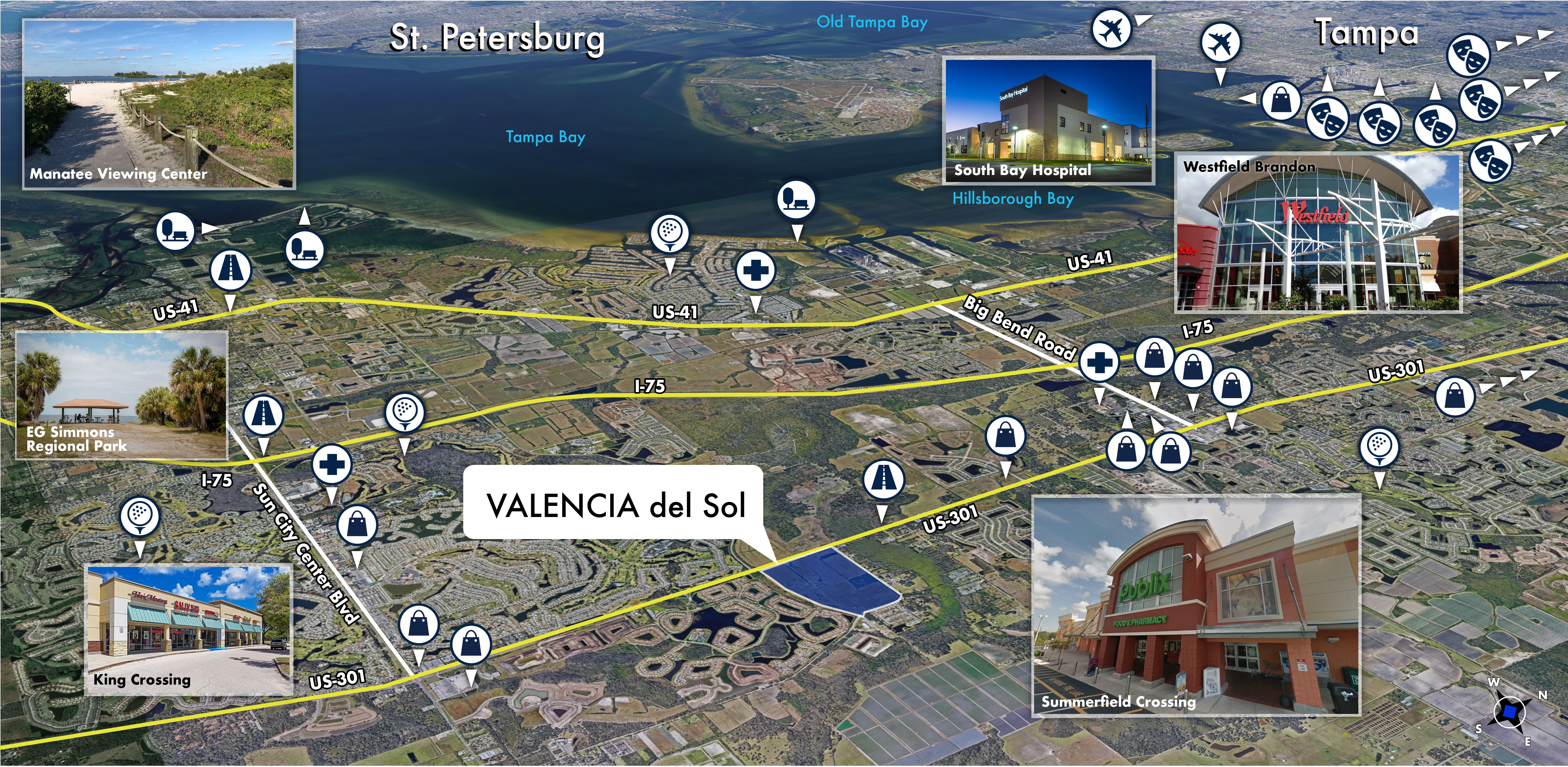 Valencia del Sol (55+) Area Map