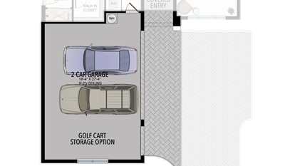 Optional Golf Cart Garage