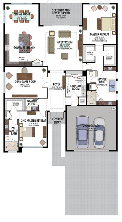 Valencia Trails Oceana 602 Floorplan