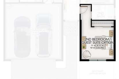 Relocate 2nd Bedroom Door for Guest Suite