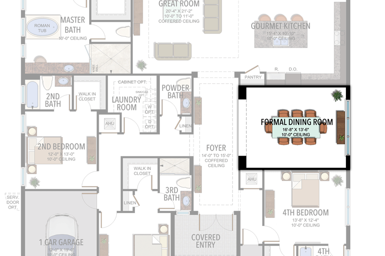 Dining in lieu of Game Room