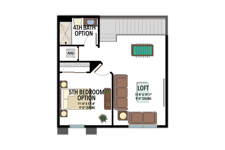 5th Bedroom in lieu of Bonus Room