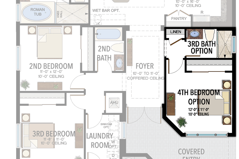 4th Bedroom in lieu of Den